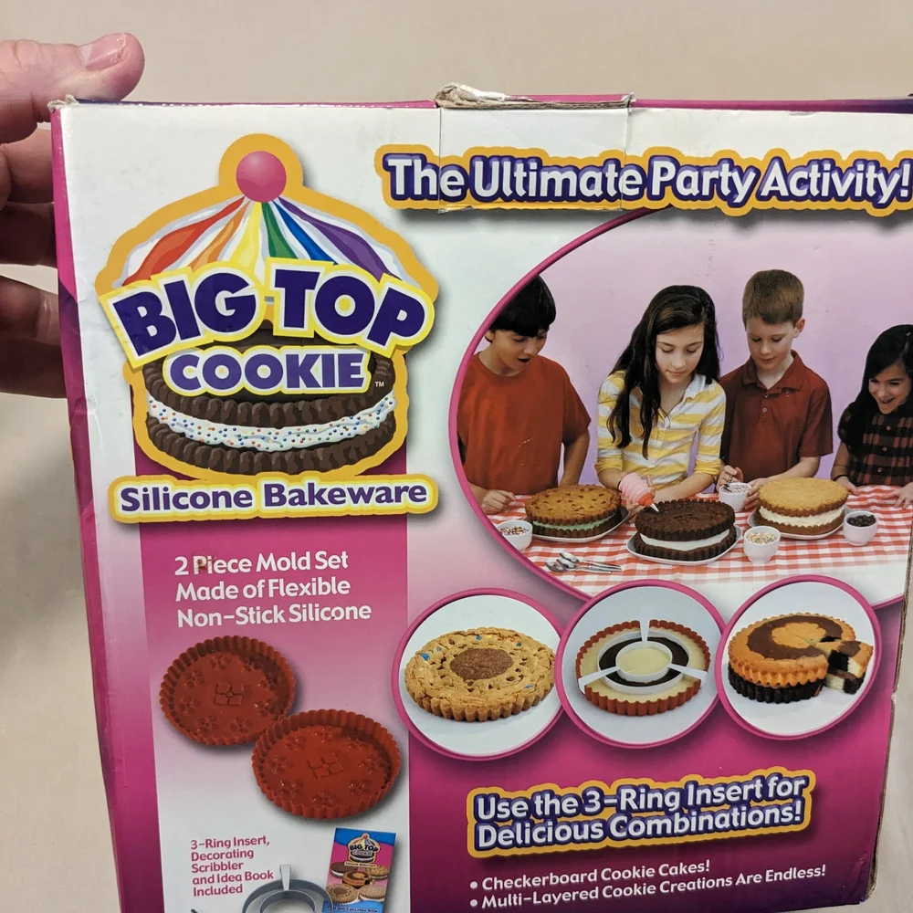 Kids Cooking Fun:Pampered Chef Emoji Cookie Cutters & Big Top Giant Cookies